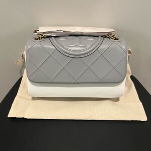 Elegant Gray Quilted Women's Bag